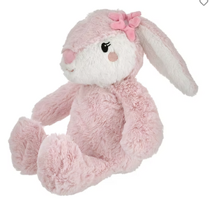 Blush Bunny Toy: 8 x 12 x 4.25  inches