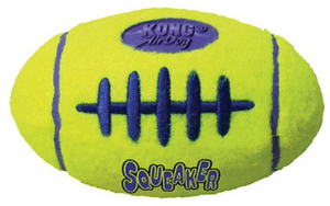 6.5 x 6 x 4 inches. Large, Bright Squeaker Football for Pups!