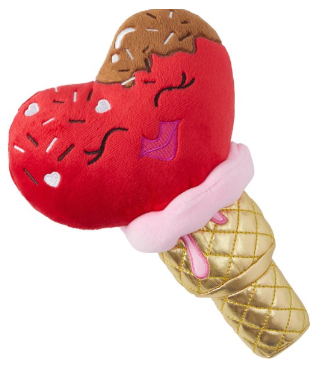 9 x 6.5 inches Squeaky Love Ice Cream Toy