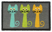 Load image into Gallery viewer, Kitty Triplet Doormat 18&quot; x 30&quot;
