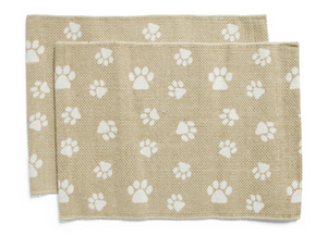 Two Pet Placemats - Sand Beige